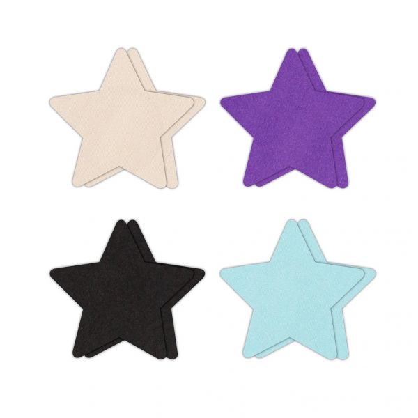 Pasties Satin-Sterne 4 Paare