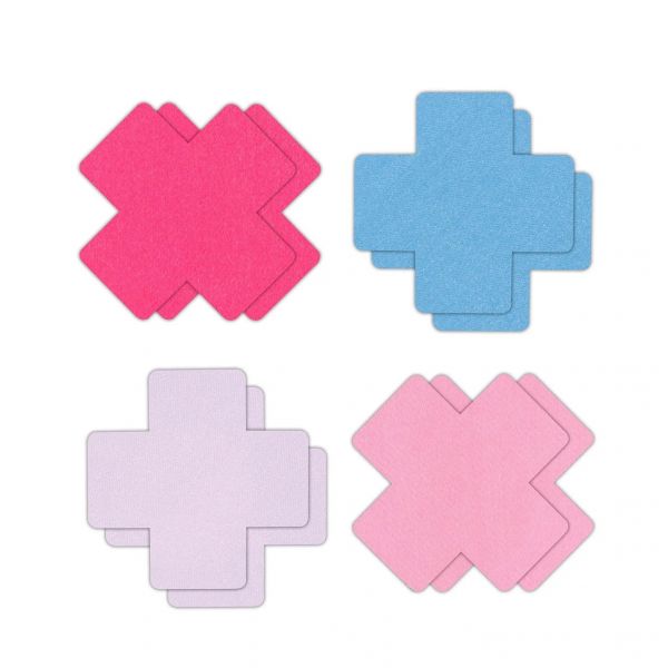 Pasties Satin-Kreuze 4 Paare