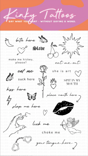 Kinky Temporary Tattoos